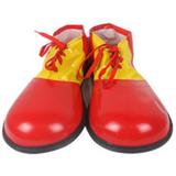 Par Sapato de Palhaço - Cosplay Clown Circo Festa Carnaval Fantasia Vermelho com Amarelo - Fantasia radical