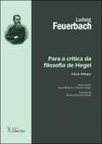 Para a critica da filosofia de hegel - Liber ars