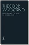 Para a metacritica da teoria do conhecimento - Unesp