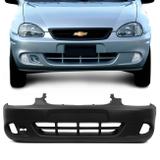 Para-Choque Dianteiro Corsa Hatch Pick up 99 a 02 Classic 00 a 08 Wagon 00 a 02 Preto Furo Milha - Dts