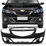 Para-choque Dianteiro Onix LT LTZ 2012 2013 2014 2015 2016 Prisma 2013 a 2016 Preto Furo Milha - Dts