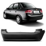 Para-Choque Traseiro Corsa Classic 2010 2011 2012 2013 2014 2015 2016 2017 2018 2019 Preto Liso - Dts
