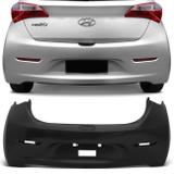 Para-Choque Traseiro HB20 Hatch 2013 2014 2015 Preto Liso - Dts