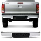 Para-Choque Traseiro Hilux SR SRV 2005 2006 2007 2008 2009 2010 2011 2012 2013 2014 2015 Cromado - Prime