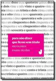 Para nao dizer que ficou sem titulo: microcontos - Jaguatirica