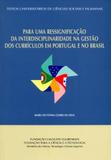 Para uma ressignificacao da interdisciplinaridade... - Calouste gulbenkian
