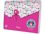 Pasta Sanfonada de Plástico A6 com Elástico - Minnie Mouse DAC 2604 5 Divisórias