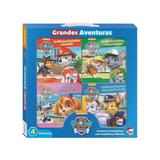 Paw patrol - grandes aventuras - kit com 4 - happy books