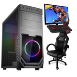 Pc Gamer Completo Smart Pc SMT81291 Intel i5 8GB (GeForce GTX 1650 4GB) 1TB + Cadeira Gamer