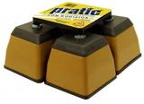 Pé Geladeira/fogão/freezer Plastico Caramelo - Até 380k - Pratic