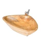 Peça decorativa de madeira 20 cm - Btc decor