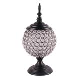 Peça decorativa de vidro 18cm x 18cm x 38,5cm - Btc decor