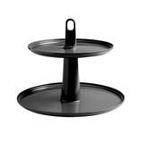 Pedestal Cake 2 Andares 32 x 32 x 27 cm Preto - Coza - Brinox