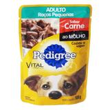Pedigree Sachê Carne ao Molho para Cães Adultos de Raças Pequenas 100g