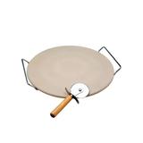 Pedra para pizza com suporte Bon Gourmet 33cm - Bongourmet