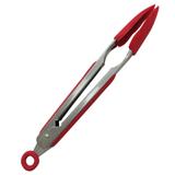 Pegador de inox com silicone 27cm vermelho / niazitex