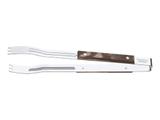 Pegador para carne polywood castanho lamina de aco inox e cabo de madeira tramontina