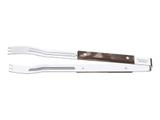 Pegador para carne polywood castanho lamina de aco inox e cabo de madeira tramontina