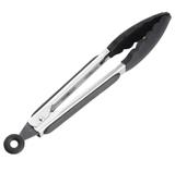 Pegador Pinça de silicone Preto Cabo em Inox Belle Maison - 101066P