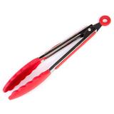 Pegador Pinça de silicone Vermelho Cabo em Inox Belle Maison - 101066