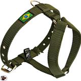Peitoral de Passeio Para Cães Verde Militar - Amfpet