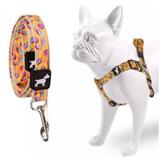 Peitoral E Guia Don Dog Kiss Me