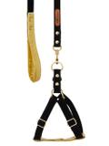 Peitoral e guia gold g - preto - Gr pet