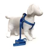 Peitoral e Guia para cachorros - Tamanho Médio - Cor Azul - Petzoo