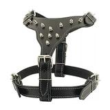 Peitoral Para Pit Bull Rottweiler Bull Terrier Preta - Couro dog