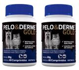 Pelo derme gold 60 comprimidos combo 2 unidade vetnil validade 01/21