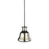 Pendente de Vidro Bule 21,5cmx21cm Bella Iluminação Preto