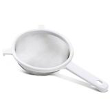 Peneira Inox 14cm com Cabo Plástico Branco Top Pratic Brinox