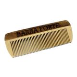 Pente de Madeira para Cabelo e Barba - Barba Forte