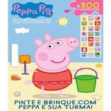 Peppa pig - prancheta para colorir com adesivo especial - On line editora