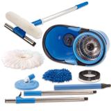 Perfect Mop 360 Cesto Inox Com 3 Refil Cabo 1,60 Mts e Rodo Limpa Vidros Cabo 50 cm - Vendasshop utensilios de limpeza