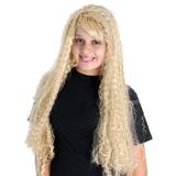 Peruca Longa Loira Frizada - Carnaval
