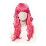 Peruca Longa Pink - Cromus - Carnaval