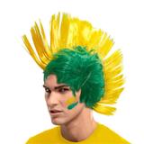 Peruca Moicano Verde e Amarelo Brasil CP108 - Festabox