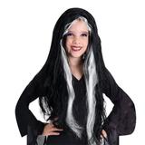 Peruca Morticia Infantil - Halloween