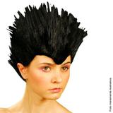 Peruca Punk Preta - Halloween