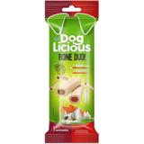 Petisco Dog Licious Bone Duo Carne e Bacon para Cães 160g - Total
