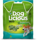 Petisco Dog Licious Snacks Dental Fresh Crunchy Cães Raças Pequenas 45g - Total