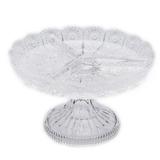 Petisqueira 20 cm de cristal com pé transparente Starry Wolff - 30182