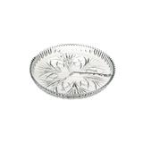 Petisqueira com 3 divisões em cristal Lyor Pluma 22,3x3,7cm