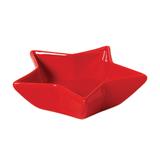 Petisqueira de cerâmica Estrela Funny Scalla vermelha 12X4CM - 23868