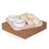 Petisqueira de madeira e porcelana Tramontina 5 peças - Shop quality