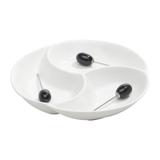 Petisqueira de Porcelana 20cm com Palitos Avalon Wolff - Rojemac