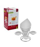 Petisqueira de Porcelana Com 3 Molheiras - Capricho