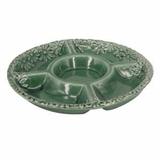 Petisqueira de Porcelana Verde - Decorafast