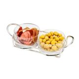 Petisqueira Dupla Cromada Italy 24cmx10cm Rojemac